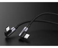 UGREEN Kabel USB-C do USB-C kątowy US323 PD 3A 60W 1m czarny - 1489146 - zdjęcie 2